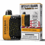 Vape product with banana taffy flavor