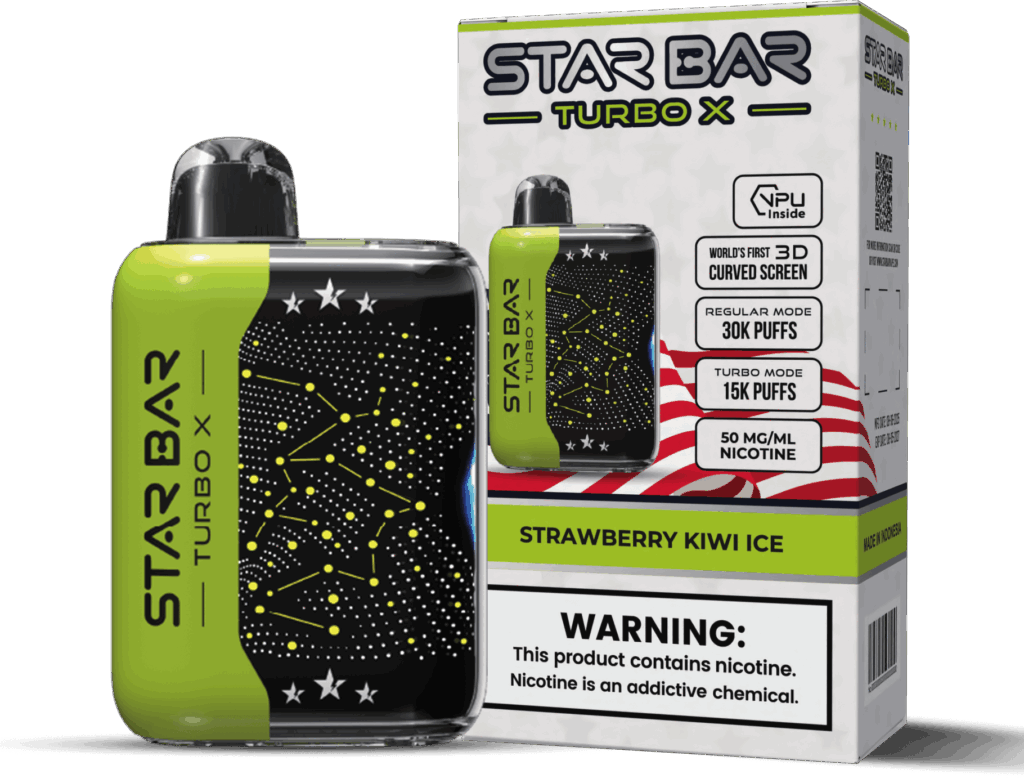 star bar vape Strawberry Kiwi Ice flavor