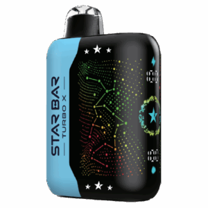 Vape product with blue razz ice flavor